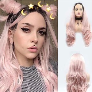 ♥️ 22” PINK OMBRÉ BODY WAVY LACE FRONT WIG💫 *NEW*